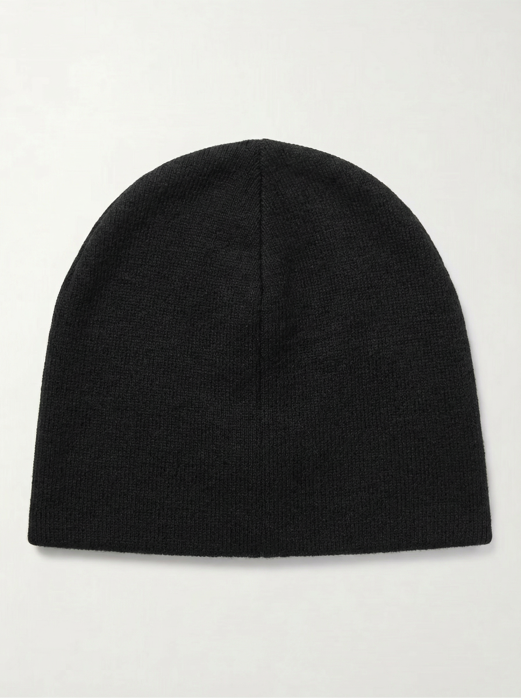 Front Porch Freestyles Live on Set Beanie charcoal black solid knit back view